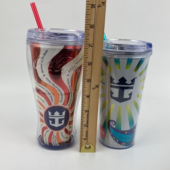 Whirley Royal Caribbean Cruise/Coca-Cola Insulated Tumblers set of 2 - Picture 12 of 16